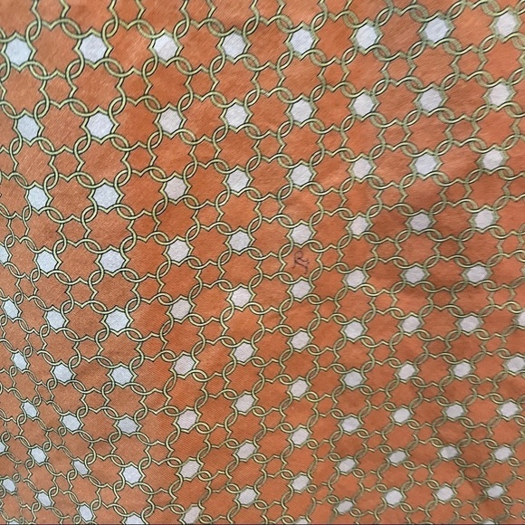 IT Designer Tank Top Blouse Geometric Rust Orange Women Medium Like New Summer - Picture 6 of 8